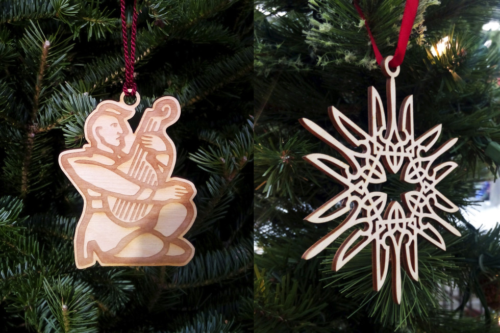 laser engraved ornaments