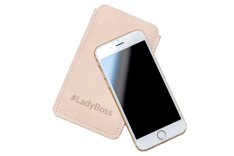 leather iphone phone case sleeve laser engrave engraved