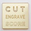 Acrylic Cut Engrave Score Gold